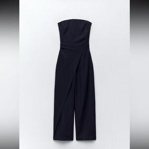 Zara Women’s Long Sarong Strapless Pants Jumpsuit